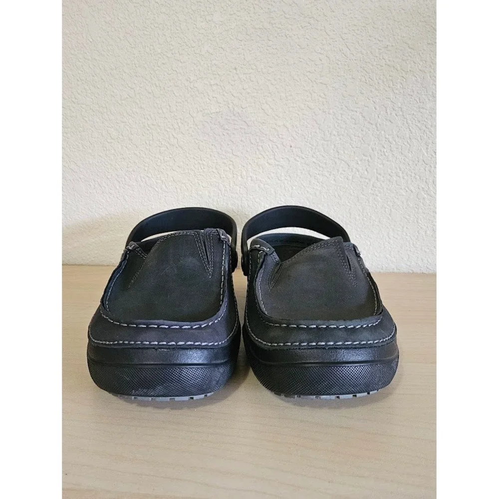 Crocs Mesa Herren Clogs Men Size 8 Black Slip On Comfort Shoes Travel Casual
